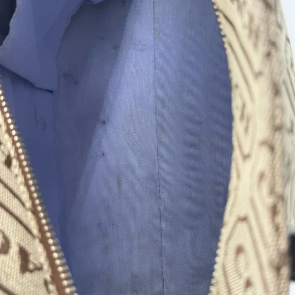 Vintage Coach Lozenge Tote Bag Beige Brown - Picture 8 of 9